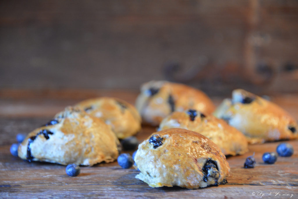 Scones moelleux aux myrtilles Soft blueberry scones