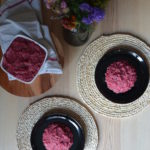 Buckwheat risotto with beetroot and coconut milk