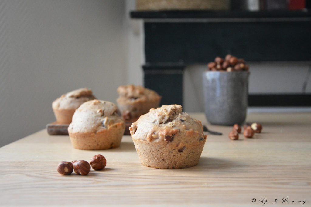 Vegan Almond - Hazelnut Muffins. Muffins amande noisette