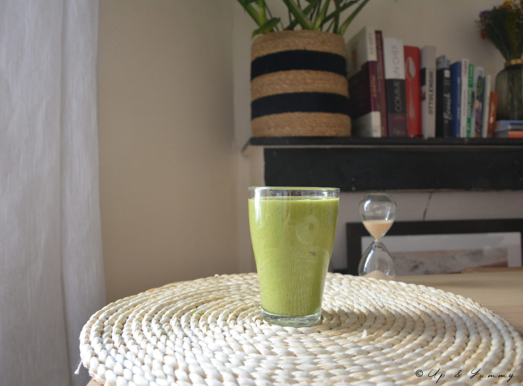 Banana Apple Spinach - Green Smoothie. Smoothie épinards - banane - pomme