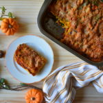 Lasagnes potiron, épinards & bolognaise végétarienne. Vegetarian lasagnas pumpkin spinach & red bean bolognese.