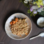 Crumble salé parmesan - carottes