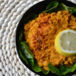 Dhal de lentilles corail tomate - lait de coco